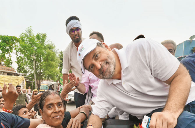 Rahul Gandhi`s yatra in Bihar is receiving overwhelming public support. (PTI)