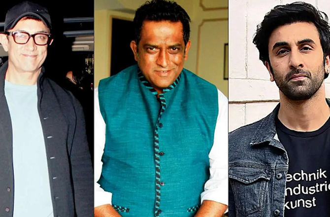 Ranbir Kapoor, Anurag Basu and Aamir Khan. Photo: INN