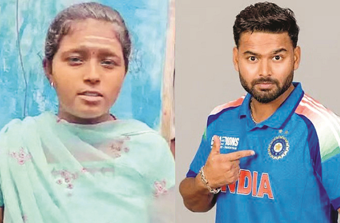 Jyoti Kanburamath prayed for Rishabh Pant`s good health after this help. Photo: INN