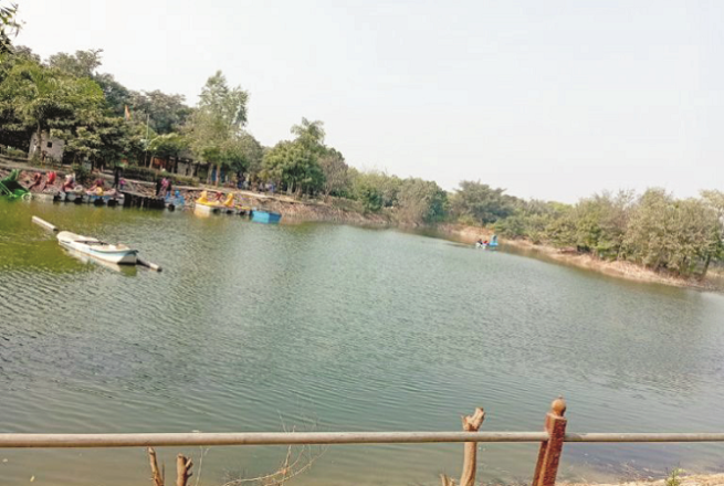 The lake of the `City Forest` can be seen. Photo: INN