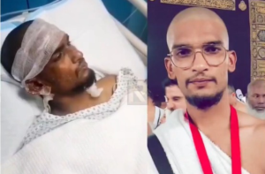 مدینہ بس حادثے میں زندہ بچنے والے واحد شخص محمد شعیب تنہا اپنے وطن حیدرآباد لوٹے