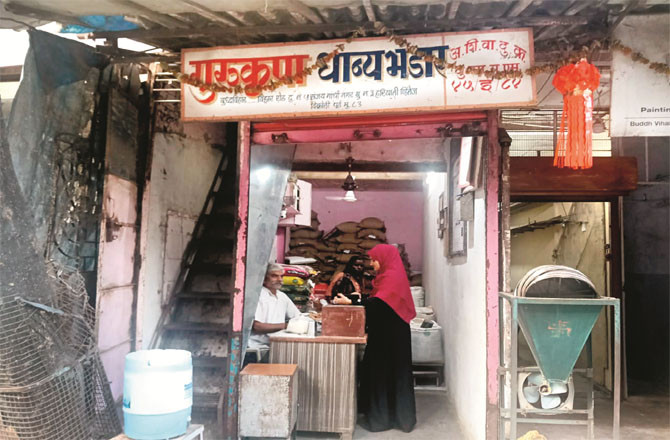 Ration shop located in Hariyali Village. (Photo: Inqilaba)