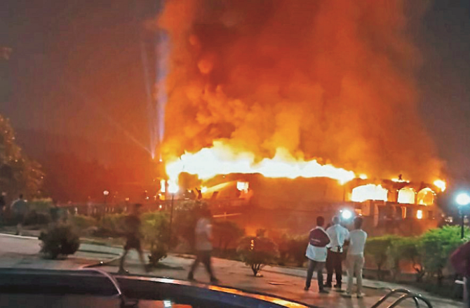 25 people died in a horrific fire at a nightclub in Goa. Picture: INN