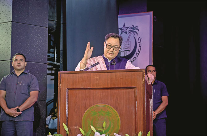 Minority Affairs Minister Kiren Rijiju