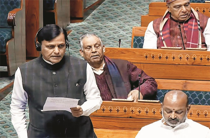 Union Minister of State for Home Nityanand Rai responding in Lok Sabha. (Photo: PTI)