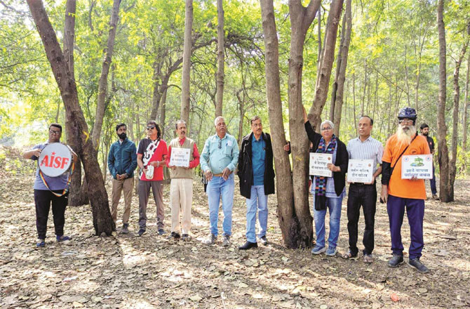 Social activists and ordinary citizens are continuously protesting in this part of Tapun.