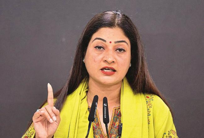 Congress leader Alka Lamba. Photo: PTI