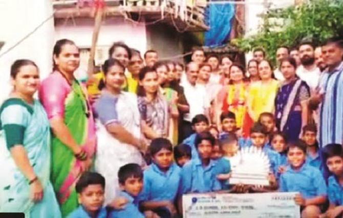 Zilla Parishad School Kalwar has been awarded under the scheme of State Govt. Photo: INN