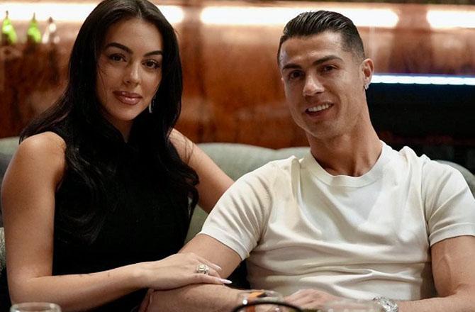 Cristiano Ronaldo and Georgina Rodriguez. Photo: X