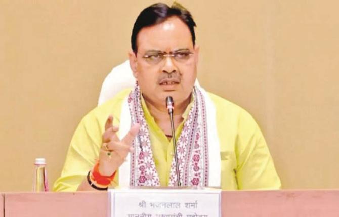 Rajasthan Chief Minister Bhajanlal. Photo: INN