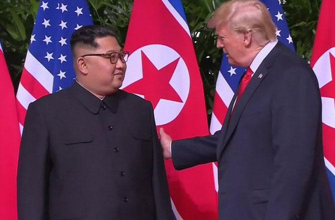 US President Donald Trump with North Korean President Kim Jong Un. Photo: X