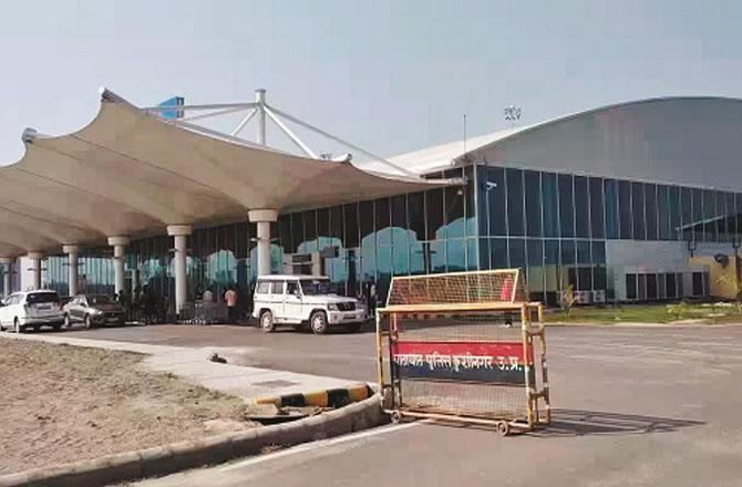 Kushinagar International Airport, which was inaugurated in 2021, is completely empty due to lack of passengers. Photo: INN