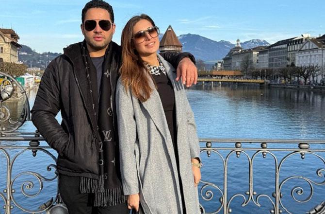 Nargis Fakhri with Tony Baig. Photo: INN