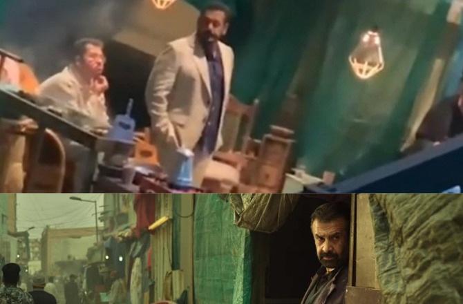 Salman Khan during shooting. Photo: INN