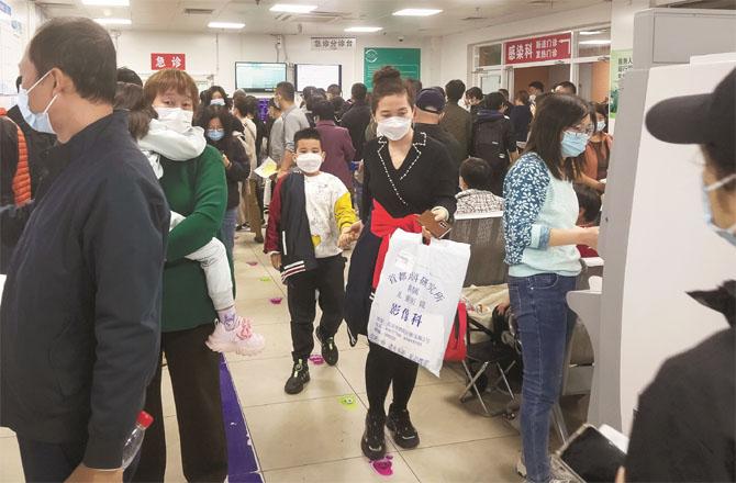 The rapidly spreading virus in China has led to an increase in the number of patients in hospitals.