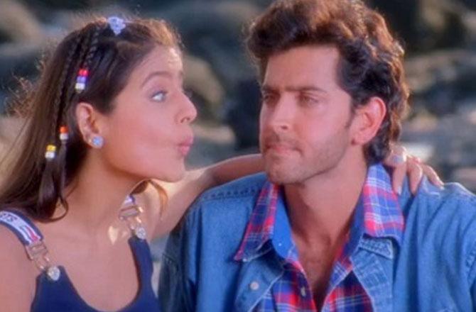 Hrithik Roshan and Ameesha Patel. Photo: INN