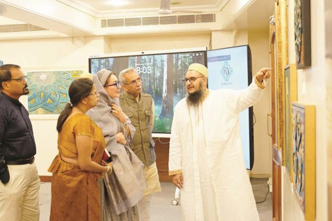 Member of Assembly Amin Patel and other people are being given information about the murders. Photo: INN