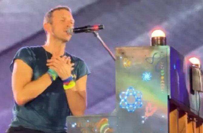 A scene from a Coldplay concert. Photo INN