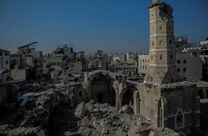 About 1000 mosques have been damaged in the Israeli attack. Photo: INN