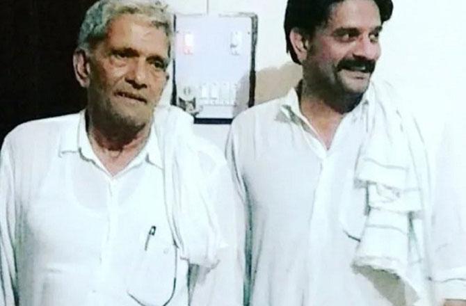 Jaydeep Ahlawat with his father. Photo: INN