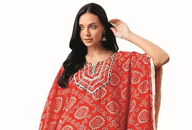 Bandhani Print Kaftan. Photo: INN