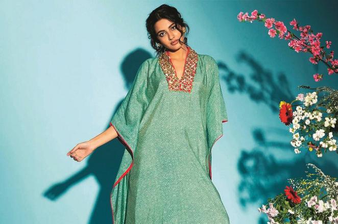 Jade Green Kaftan. Photo: INN