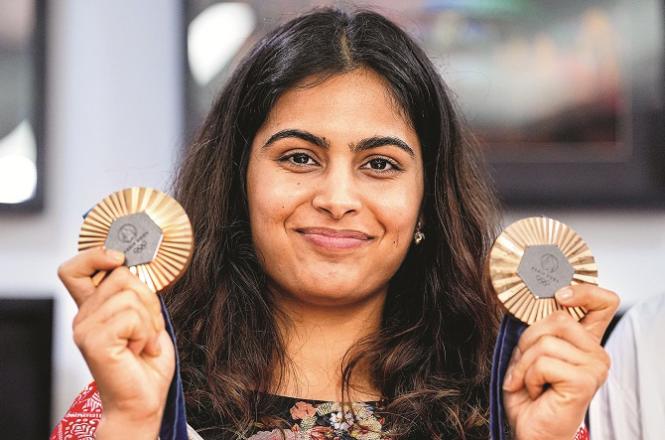 Major Dhyan Chandakhil Ratna awardees include Manu Bhakar. Photo: PTI