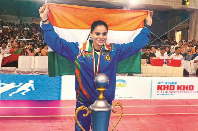 India`s Kho Kho player Nasreen Shaikh wants to make the country famous. Photo: INN