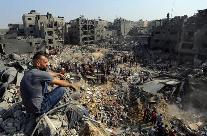 Gaza City destroyed by Israeli aggression. Photo: INN