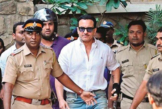 Saif on his way home. Photo: Satij Shinde