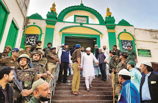 Extraordinary security arrangements are made in Sambhal every Friday. Photo: INN