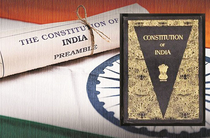 RSS and BJP are not just concerned with `secularism` and `socialism` but with the entire Constitution. Photo: INN.