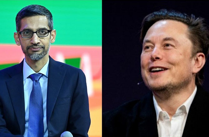 Sundar Pichai and Elon Musk. Photo: INN.