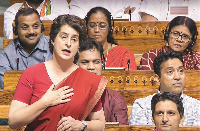 Priyanka Gandhi. Photo: INN