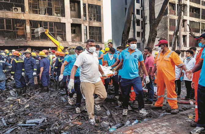 Not all the bodies have been recovered from the rubble yet. Photo: PTI