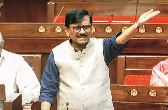 Shiv Sena (Uddhav) MP Sanjay Raut (file photo)