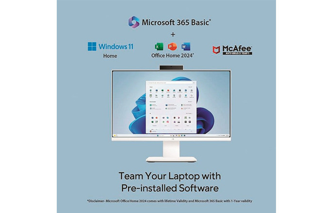Information about the software on an Asus computer can be seen. Photo: INN