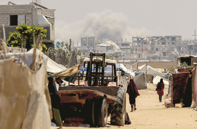 The deteriorating situation in Gaza can be seen. Photo: Agency