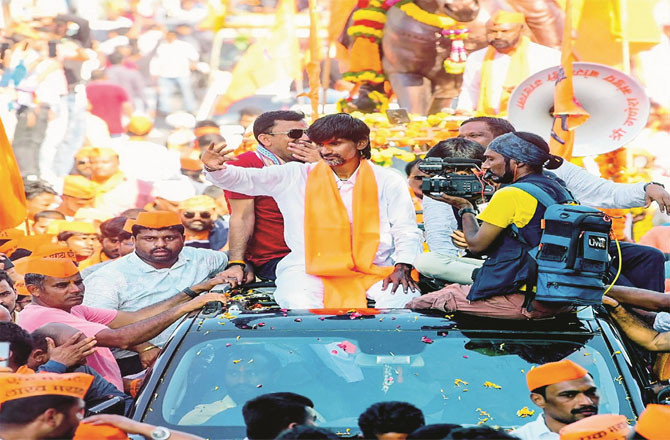 Maratha social activist Manoj Jharanga