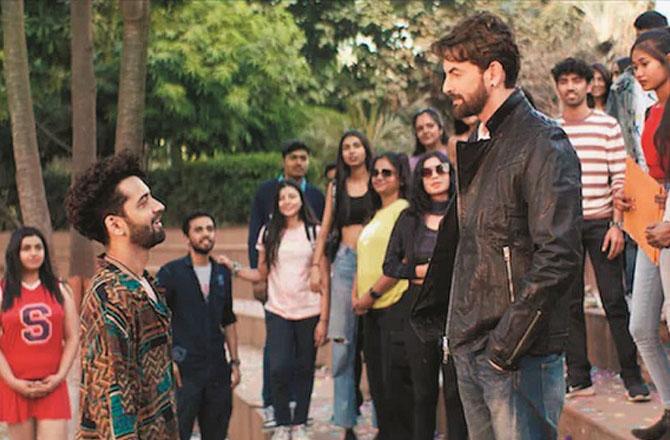 Neil Nitin Mukesh and other actors can be seen in a scene from the web series `Hay Jinnu`. Photo: INN.