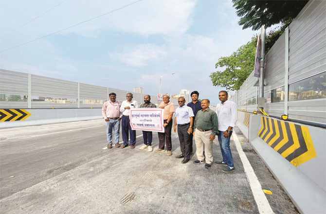 People are expressing joy after the bridge opened.