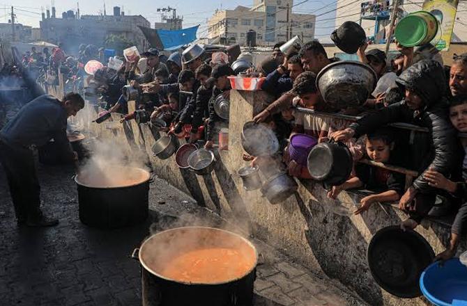 The population of Gaza is facing severe hunger. Photo: X