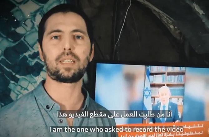 Israeli prisoners giving a video message. Photo: X