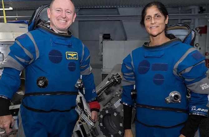 Sunita Williams and Butch Wilmore. Photo: INN.