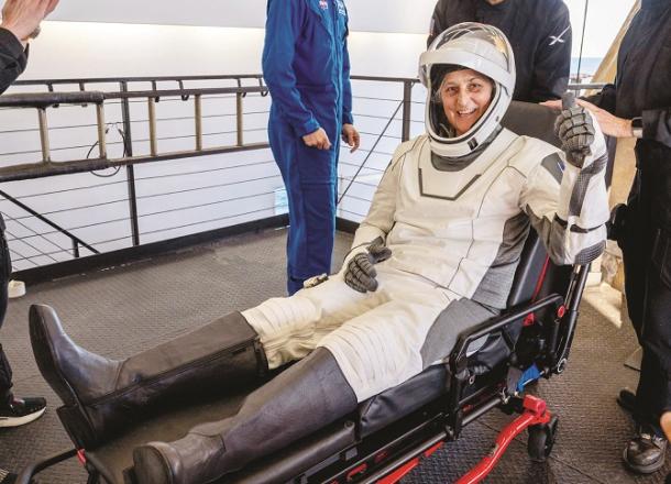 Indian-American astronaut Sunita Williams thanks her supporters after her successful landing on Earth. Photo: NASA X.