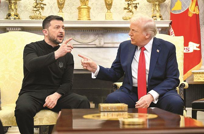 There was bitter word in the Oval Office between Zelannski and Trump. Photo: INN.