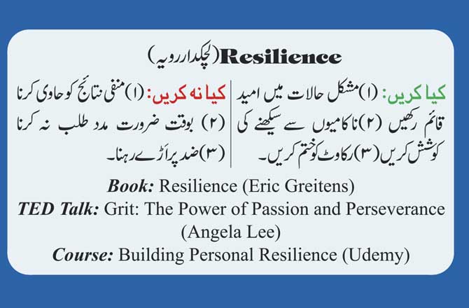 Resilience (لچکدار رویہ)