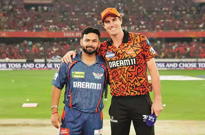 Pat Cummins and Rishabh Pant, captains of both teams. Photo: INN