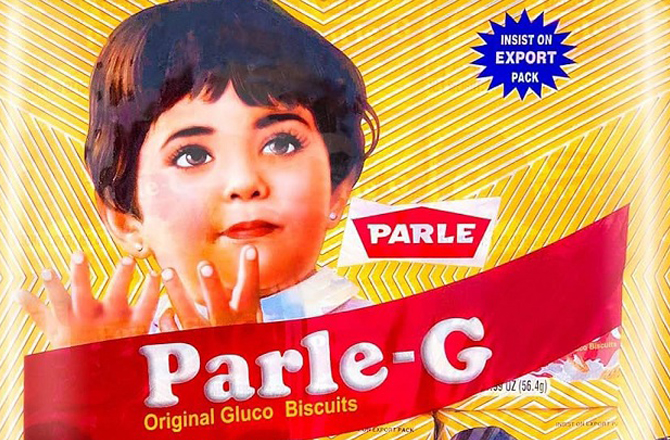 پارلے جی گرل (Parle G Girl): پارلے جی گرل کے میسکوٹ کو مگن لال دائیا اور ایوریسٹ کریٹیو ٹیم نے ۱۹۶۰ء میں ڈیزائن کیا تھا۔ یہ پارلے جی کی سادگی کی علامت ہے۔