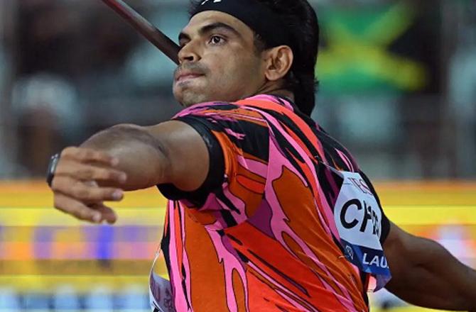 Javelin thrower Neeraj Chopra. Photo: INN
